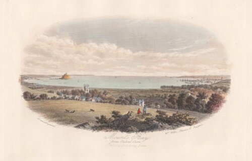 Mount's Bay from Gulval Carn.  (antique print)