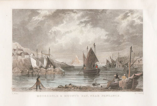 Mousehole & Mount's Bay near Penzance 
