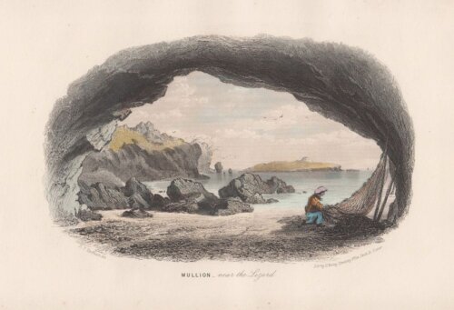 Mullion - near the Lizard.  (antique print)