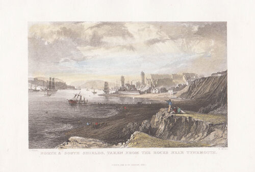 North & South Shields taken from the roocks near Tynemouth 