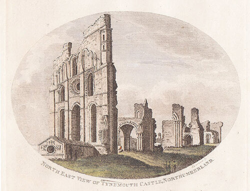 North East View of Tynemouth Castle Northumberland 