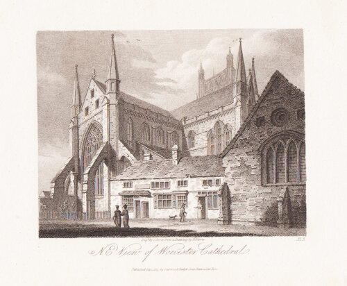 N E View of Worcester Cathedral