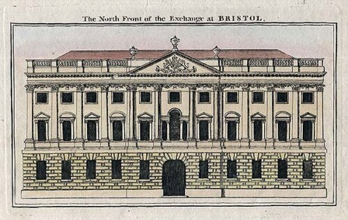 The North Front of the Exchange at Bristol