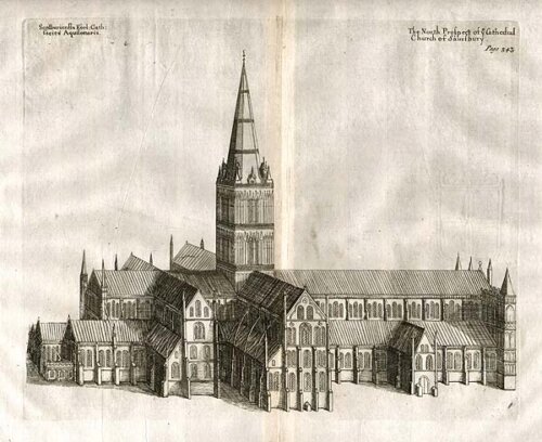 The North Prospect of ye Cathedral Church of Salisbury