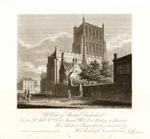 N W view of Bristol Cathedral