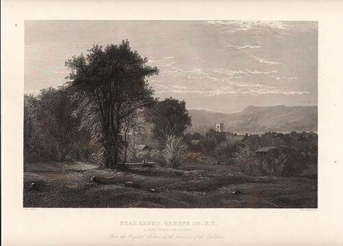 Near Leeds Greene Co NY  Looking towards Catskills