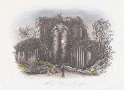 Netley Abbey by Moonlight 