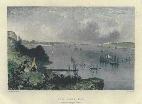 New York Bay  -  From the Telegraph Station