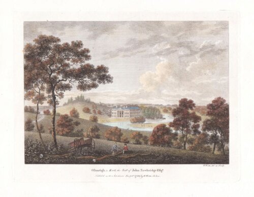 Olantigh in Kent, the Seat of John Sawbridge.  Esq.  (antique print)