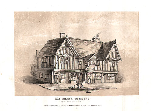 Old Crown Deritend  From a sketch taken in 1840