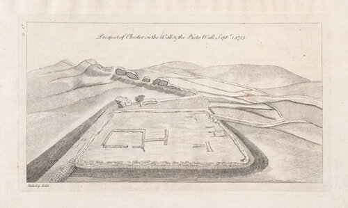 Prospect of Chester on the Wall & the Picts Wall Septr 1 1725