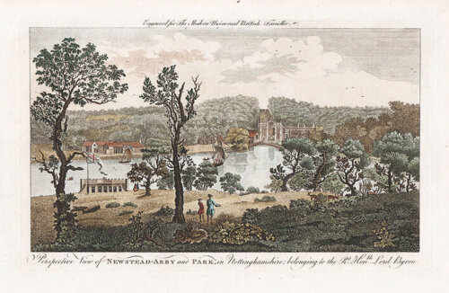 Perspective View of Newstead Abbey and Park, in Nottinghamshire....