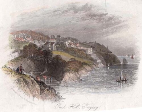 Park Hill Torquay (antique print)