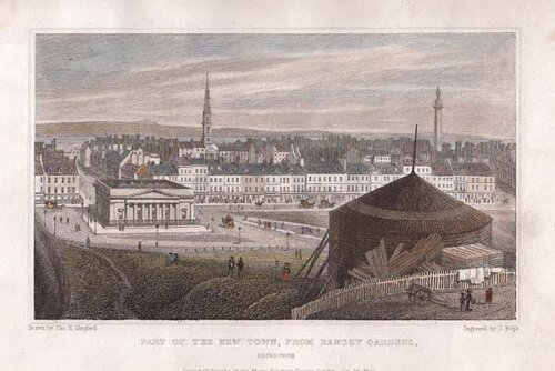 Part of the New Town from Ramsey Gardens  Edinburgh