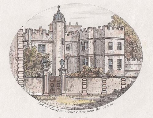 Part of Hampton Court Palace from the Garden