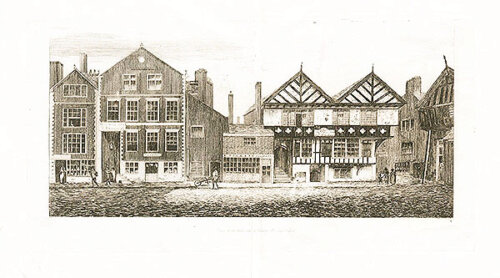 Part of the West side of Lower Bridge Street 