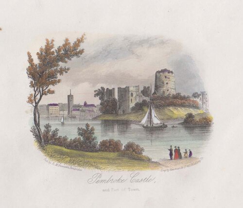 Pembroke Castle and Part of Town.
