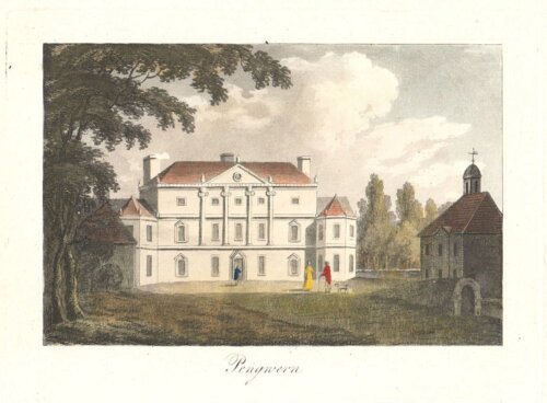 Pengwern.  (antique print)