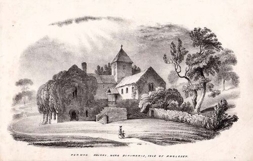 Penmon Priory near Beaumaris Isle of Anglesey