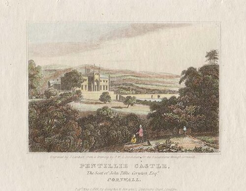 Pentillie Castle the Seat of John Tillie Croyton Esq Cornwall