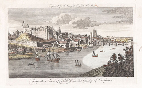 Perspective View of Chester in the County of Cheshire
