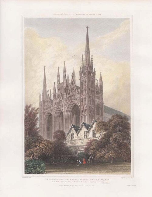 Peterborough Cathedral & Part of the Palace