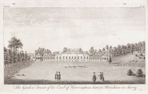 The Garden Front of the Earl of Harrington's Seat at Petersham
