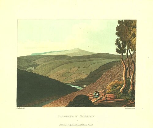 Plimlimmon Mountain.  (antique print)