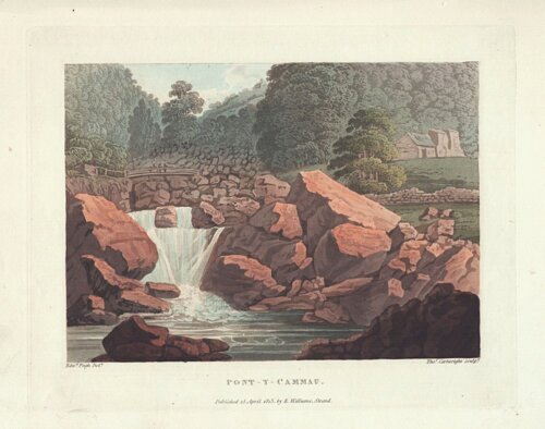 Pont - y - Cammau.  (antique print)