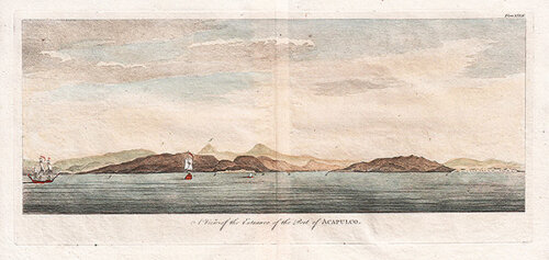 A View of the Entrance of the Port of Acapulco