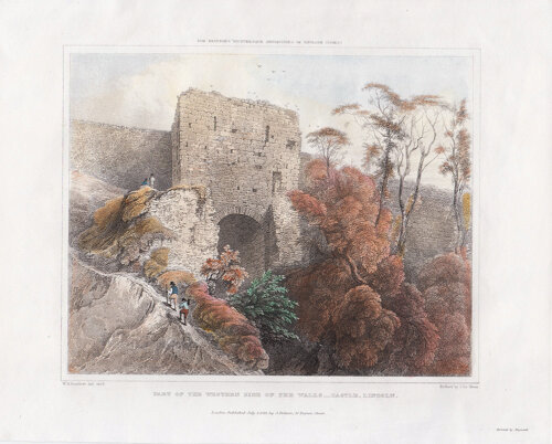 Part of the Western Side of the Walls - Castle, Lincoln