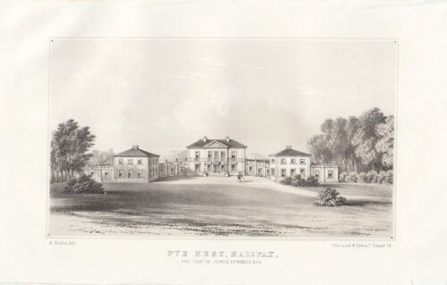 Pye Nest, Halifax.  The Seat of Henry Edwards Esq.  (antique print)