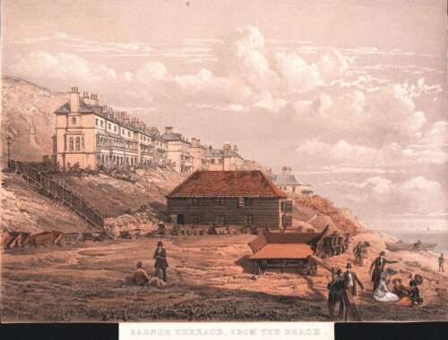 Radnor Terrace from the Beach.