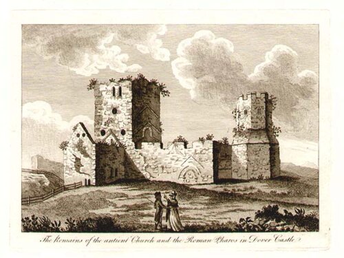 The Remains of the antient Church and the Roman Pharos in Dover Castle