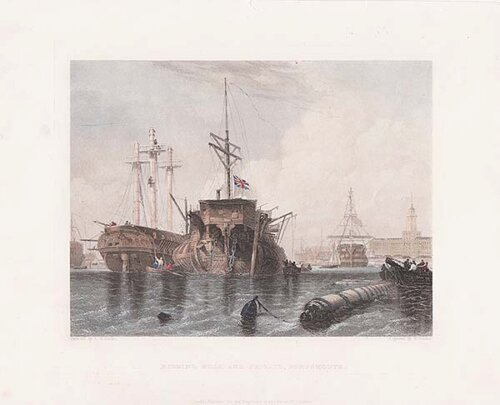 Rigging Hulk and Frigate Portsmouth