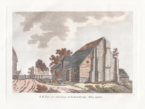 NW View of a Building at Robertsbridge Abbey Sussex