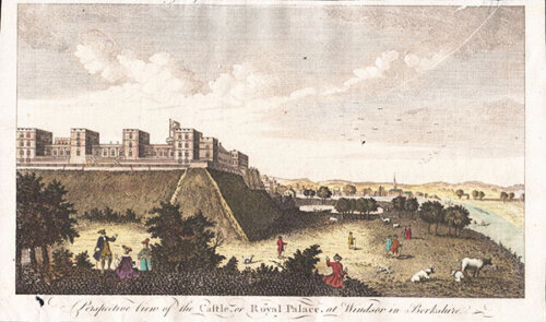 Perspective View of the Castle or Royal Palace at Windsor in Berkshire