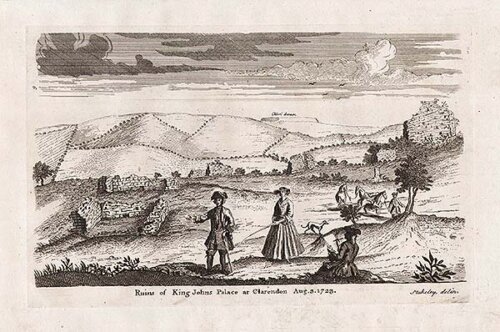 Ruins of King John's Palace at Clarendon  Aug 3 1723