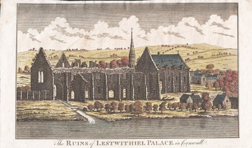The Ruins of Lestwithiel Palace in Cornwall
