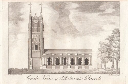 South View of All Saints Church.