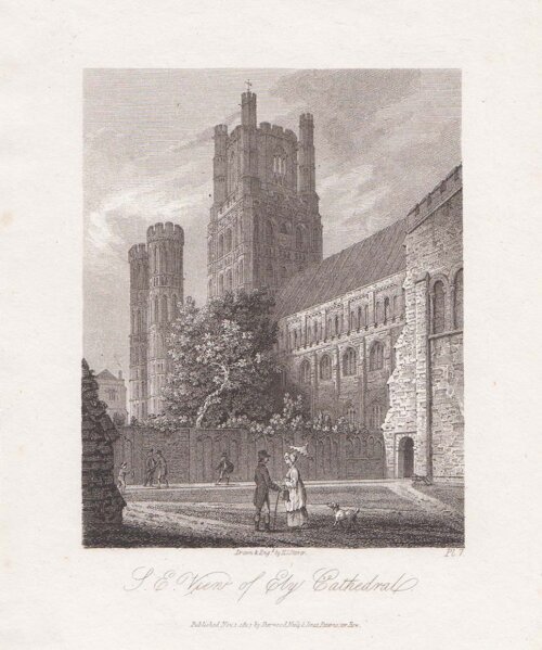 S E View of Ely Cathedral 