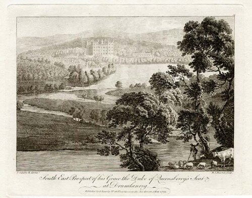 South East Prospect of his Grace the Duke of Queensberry's Seat at Drumlanrig
