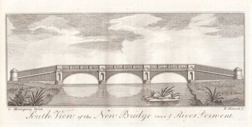 South View of the New Bridge over the River Derwent.