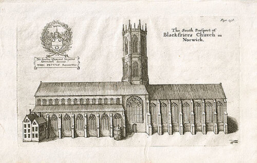 The South Prospect of Black-friers Church in Norwich