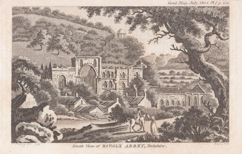 South View of Rivalx Abbey Yorkshire