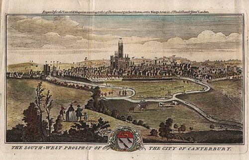 The South West Prospect of the City of Canterbury