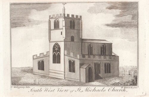 South West View of St. Michael's Church.