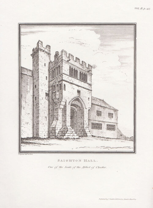Saighton Hall  One of the Seats of the Abbot of Chester