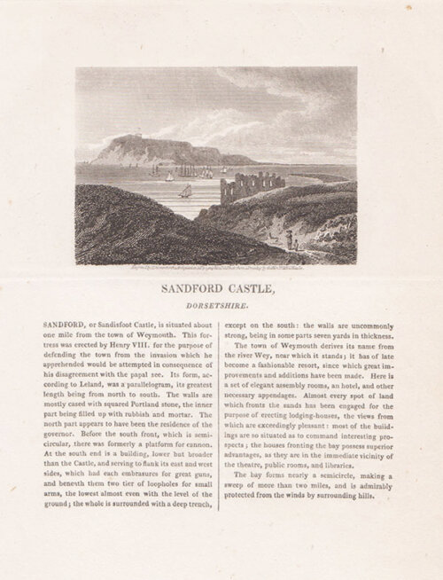 Sandford Castle Dorsetshire 