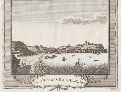 View of Scarborough in Yorkshire